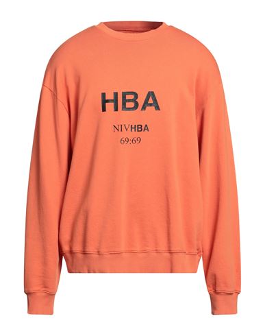 Shop Hood By Air Hba  Man Sweatshirt Orange Size Xl Cotton, Elastane