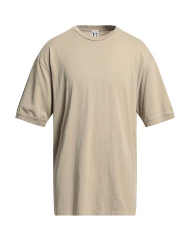 Molo Eleven Man T-shirt Beige Size Xl Cotton