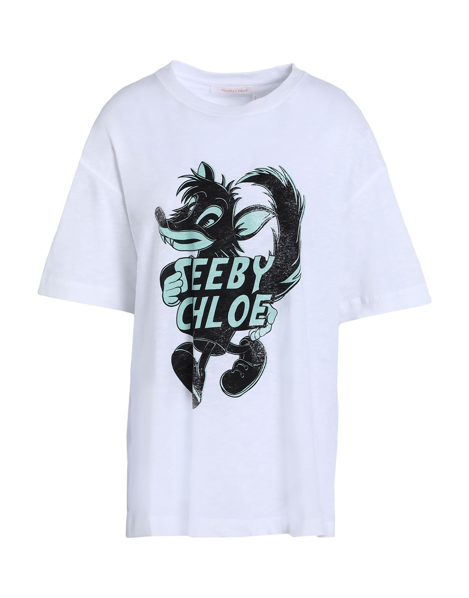 See By Chloé Woman T-shirt White Size M Cotton