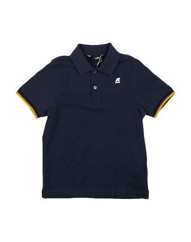 K-way Babies'  Toddler Boy Polo Shirt Navy Blue Size 6 Cotton, Elastane