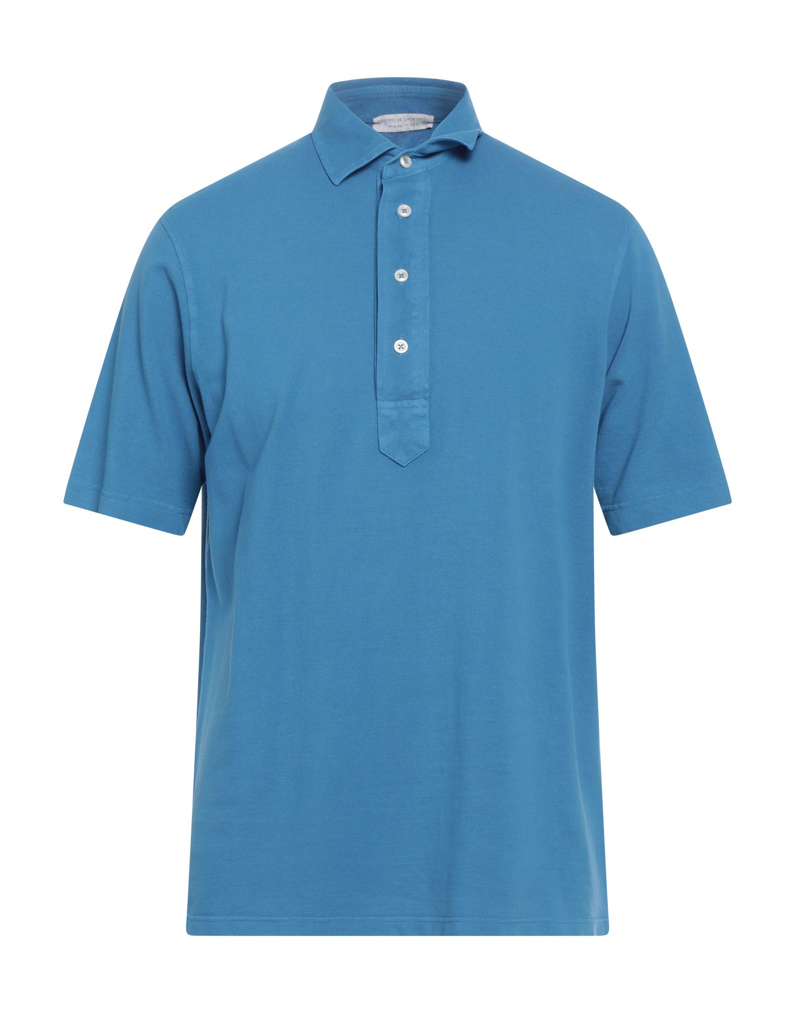 Filippo De Laurentiis Polo Shirts In Blue