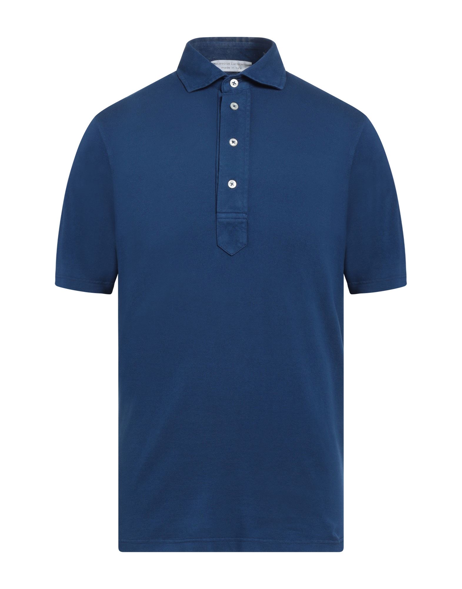 Filippo De Laurentiis Polo Shirts In Navy Blue