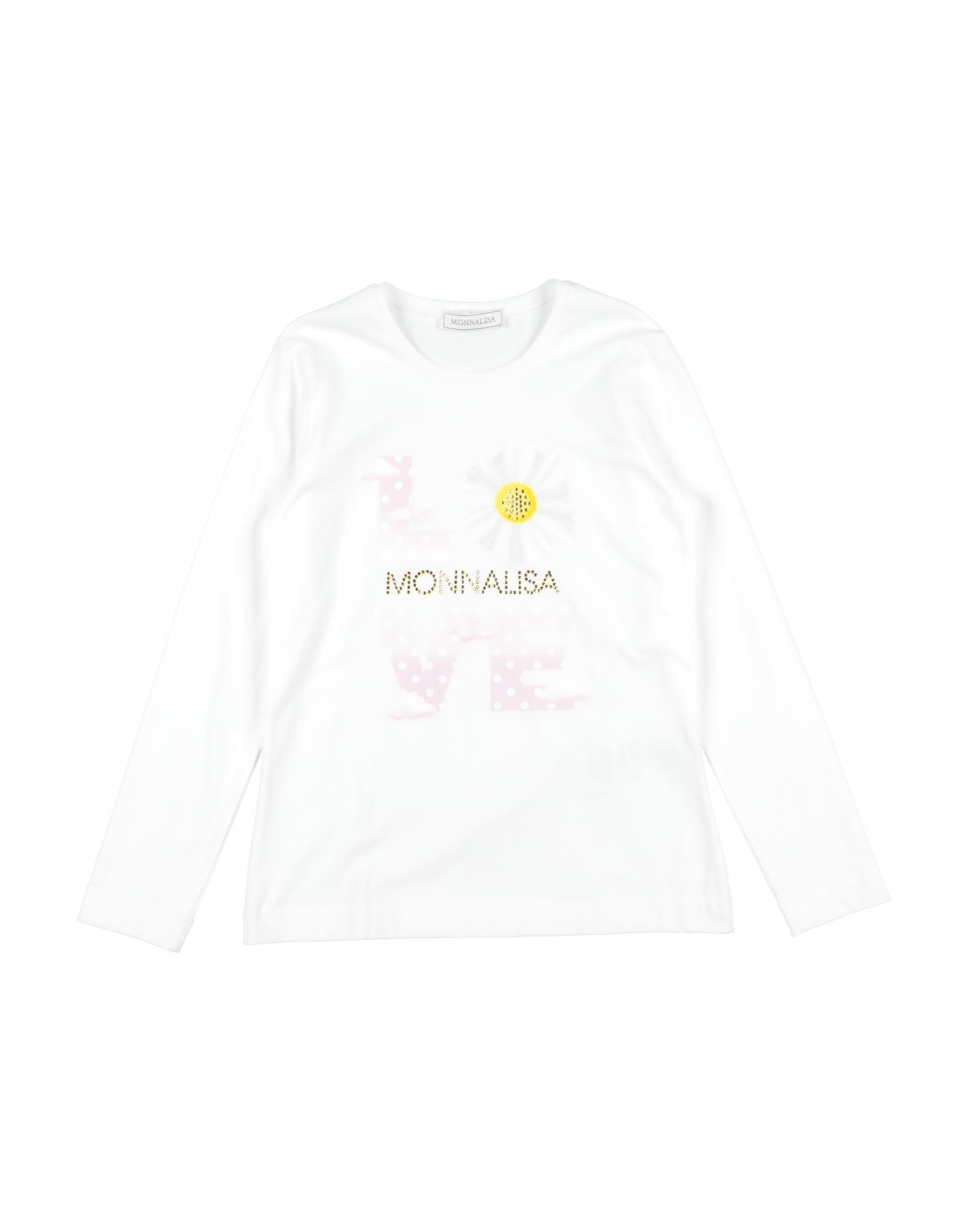 Monnalisa Kids'  T-shirts In White