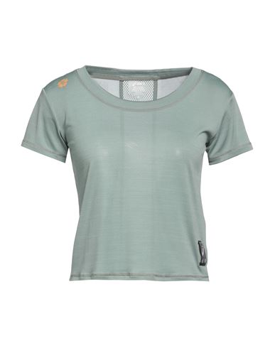 Asics Woman T-shirt Sage Green Size Xl Polyester