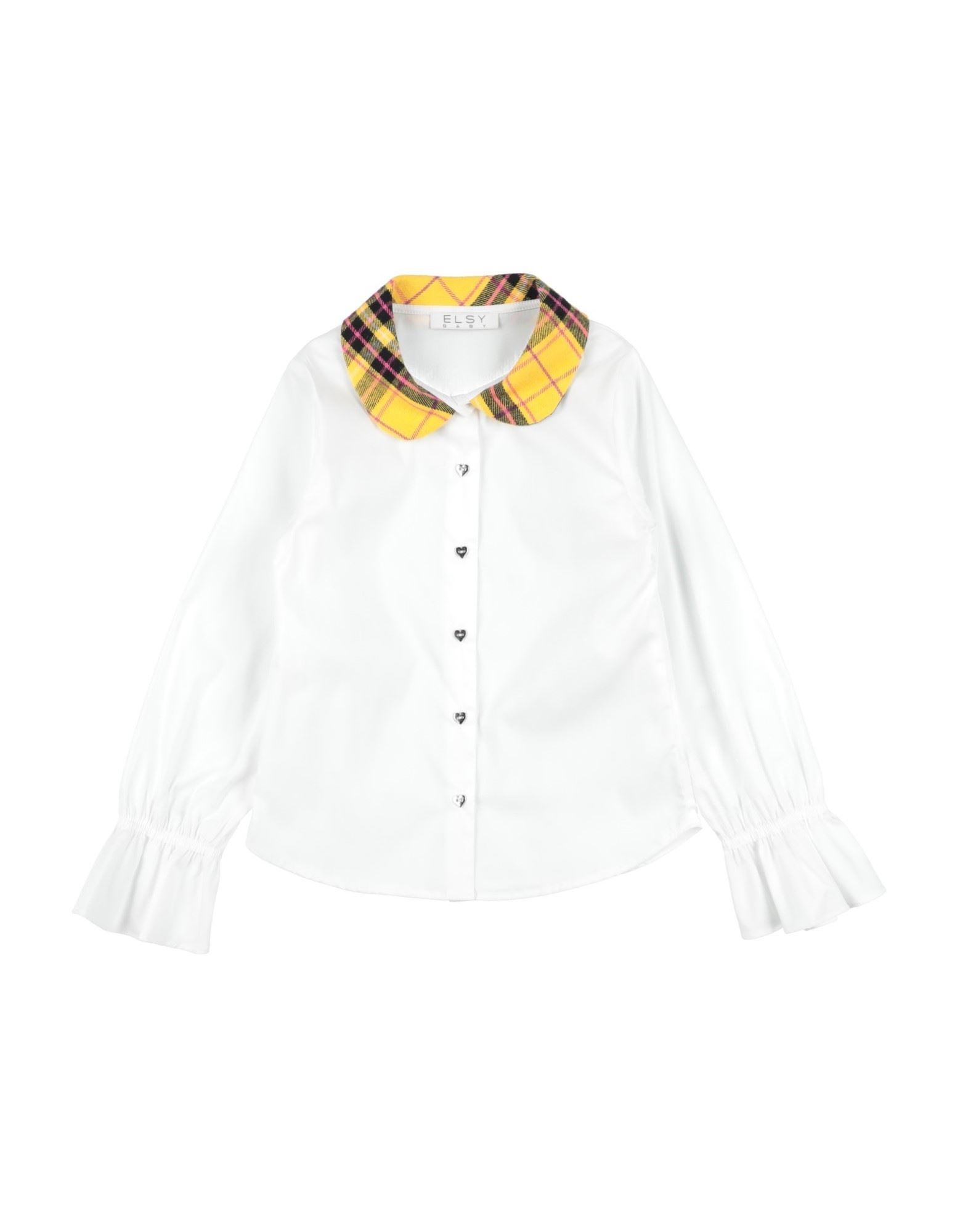 Shop Elsy Toddler Girl Shirt White Size 6 Cotton, Polyester, Elastane