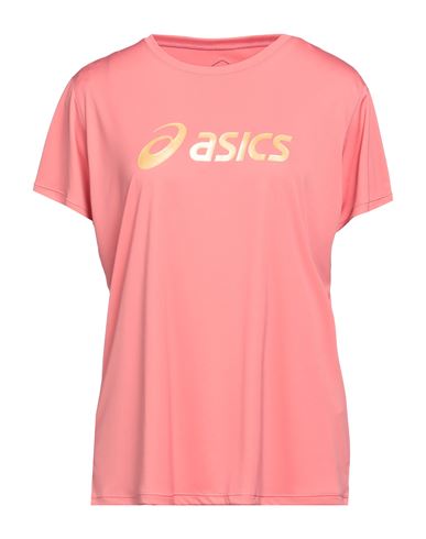 Asics Woman T-shirt Salmon Pink Size L Polyester