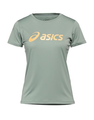 Asics Woman T-shirt Sage Green Size Xs Polyester
