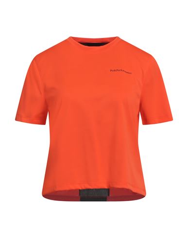 Peak Performance Woman T-shirt Orange Size M Polyester, Elastane