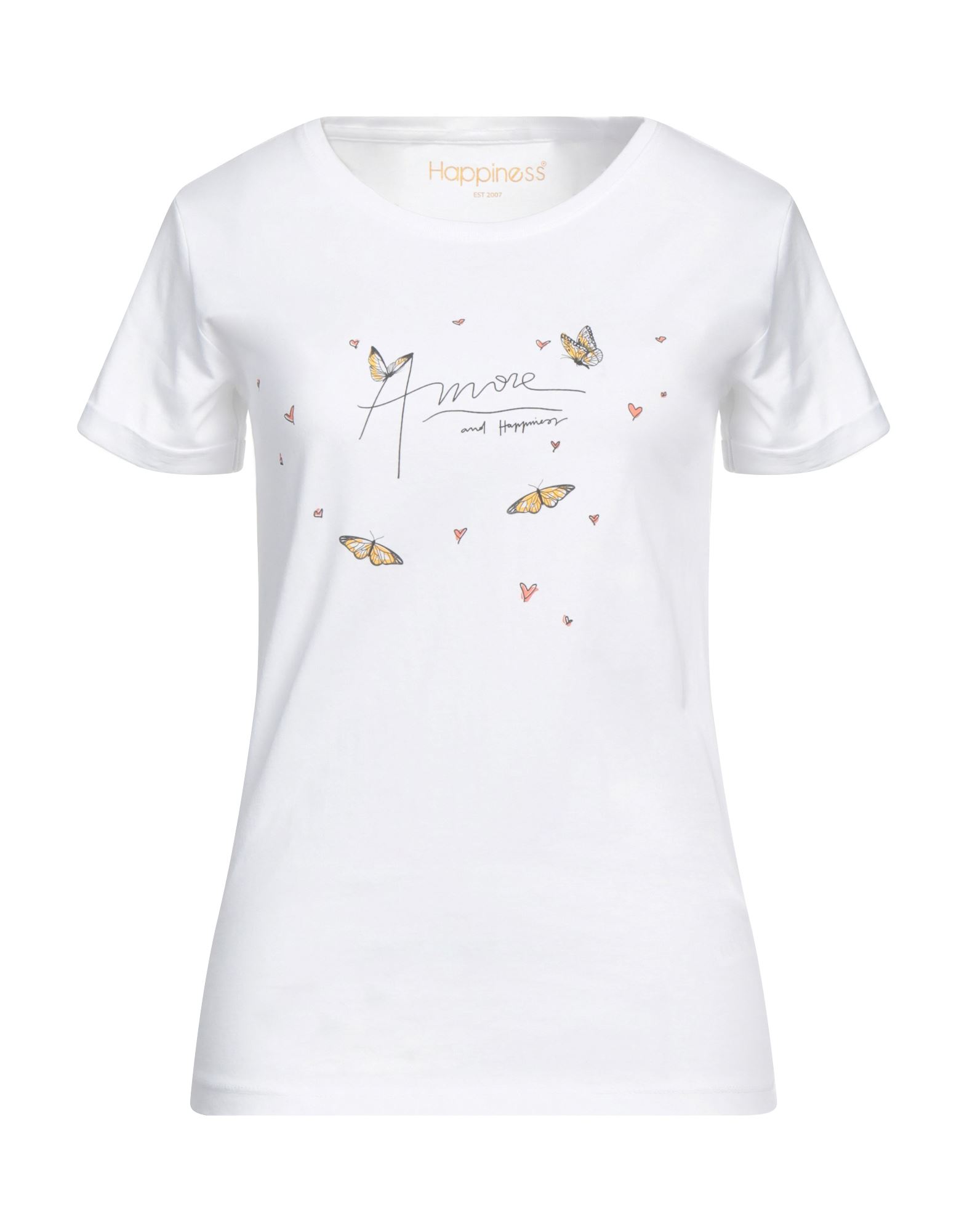 Happiness T-shirts In White
