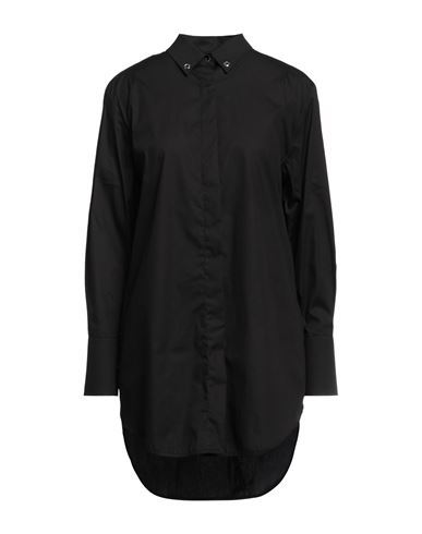 John Richmond Woman Shirt Black Size 8 Cotton