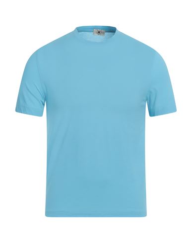 Kired Man T-shirt Light Blue Size 36 Cotton