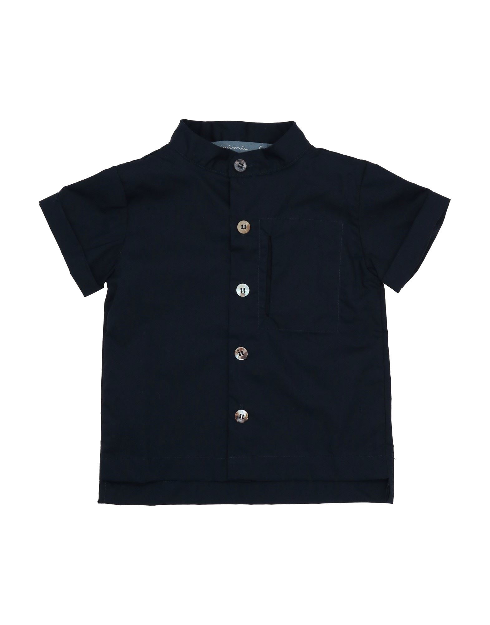 Minimu' Kids'  Newborn Boy Shirt Midnight Blue Size 3 Cotton