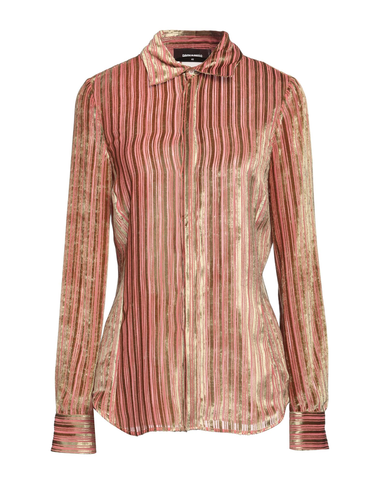 Dsquared2 Shirt In Devoré Silk Blend In Pink