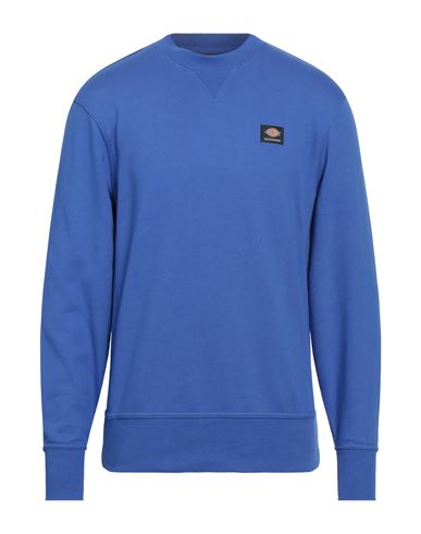 Dickies Man Sweatshirt Bright Blue Size Xxl Cotton