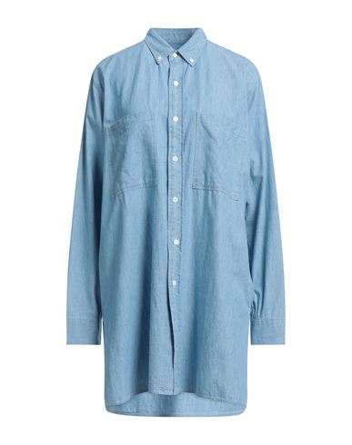 LEVI'S LEVI'S MADE & CRAFTED WOMAN DENIM SHIRT BLUE SIZE XS COTTON