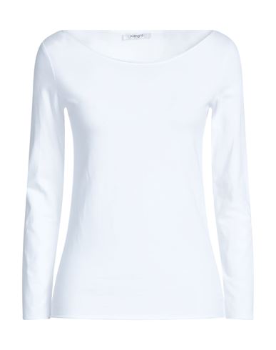Kangra Cashmere Woman T-shirt White Size 6 Cotton