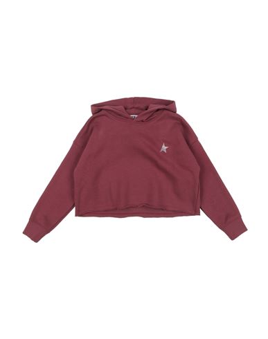 Golden Goose Toddler Girl Sweatshirt Burgundy Size 6 Cotton, Polyester In Red