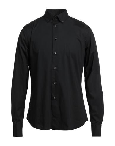 Belûk Man Shirt Black Size S Cotton, Elastane