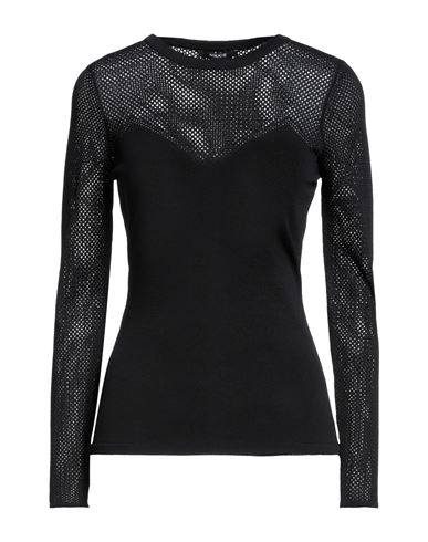 Nikkie Woman Sweater Black Size 6 Viscose, Polyamide