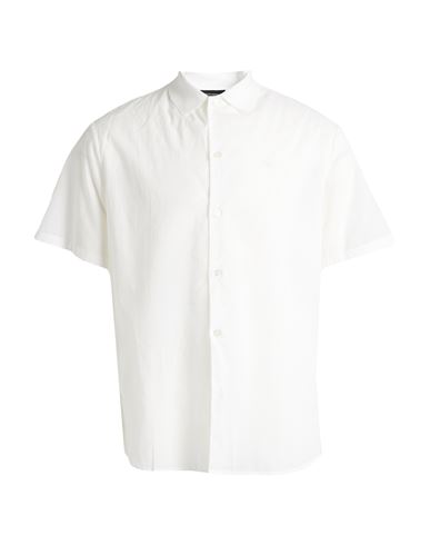 Emporio Armani Man Shirt White Size M Cotton
