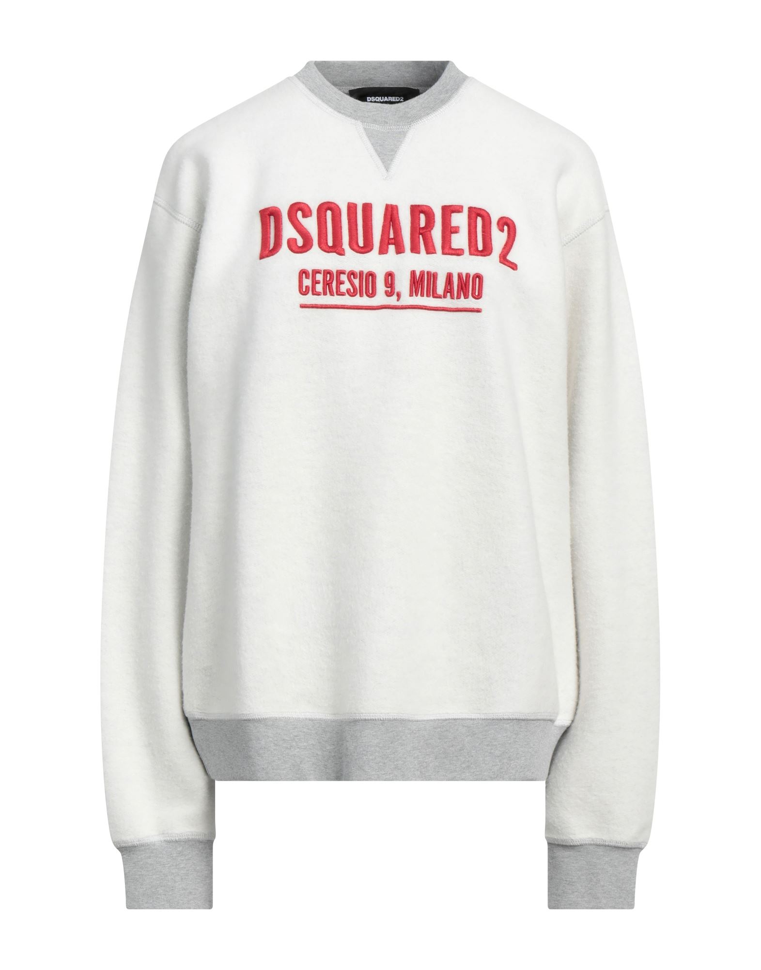 Dsquared2 Embroidered Logo Sweatshirt In White