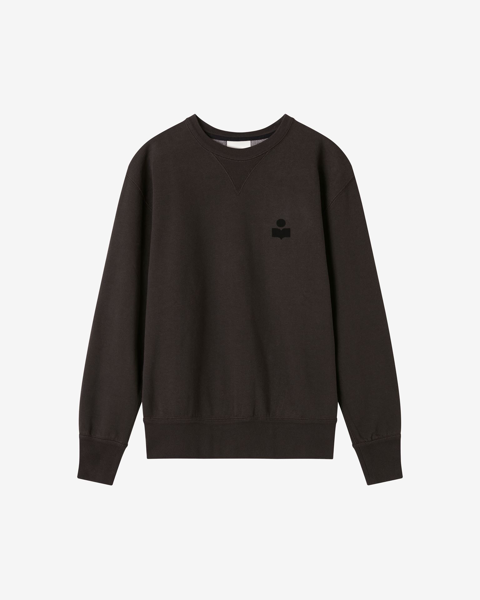Shop Isabel Marant Mike Logo Cotton Sweatshirt In Grey