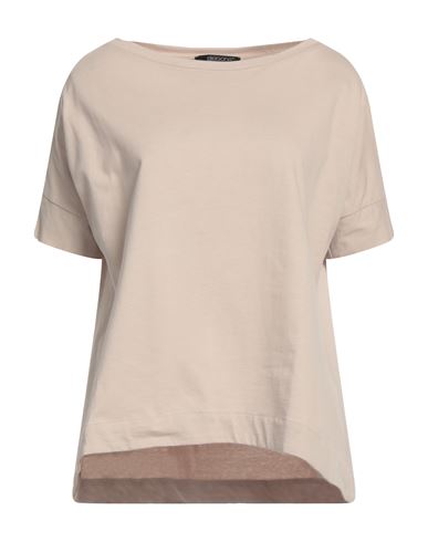 Aragona Woman T-shirt Beige Size 6 Cotton
