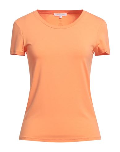 Patrizia Pepe Woman T-shirt Orange Size 1 Viscose, Elastane, Glass
