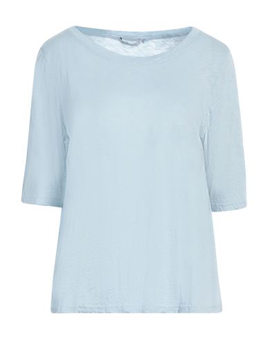 Shop Michael Stars Woman T-shirt Sky Blue Size Onesize Cotton