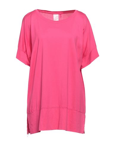 Noumeno Concept Woman T-shirt Fuchsia Size M Cotton In Pink