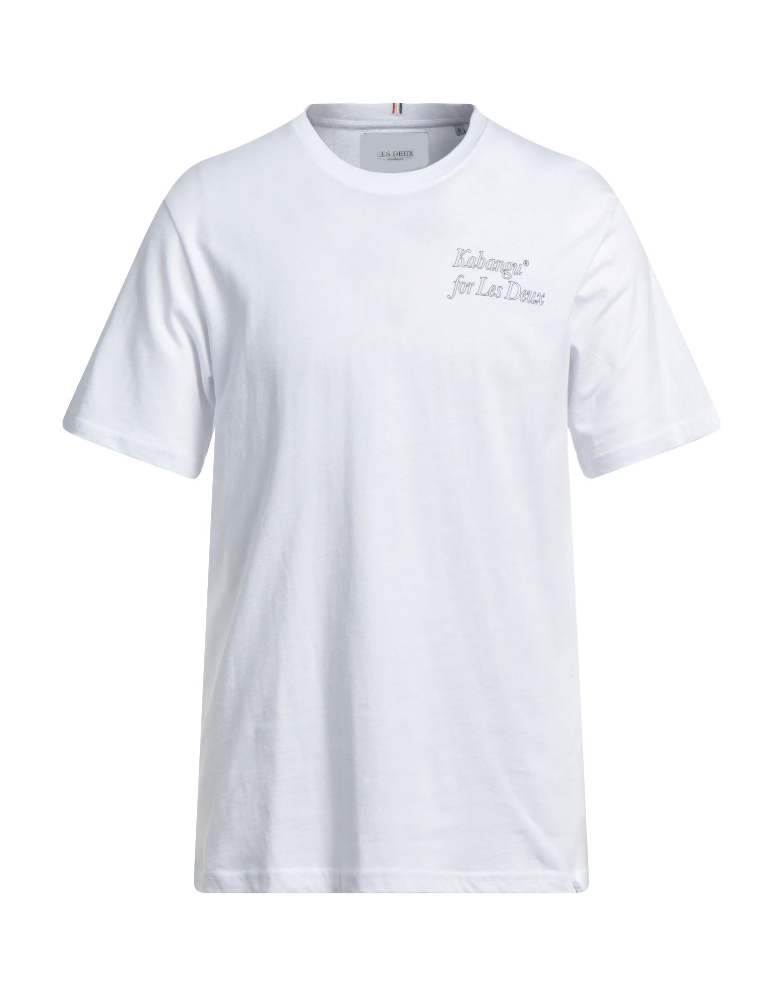Shop Les Deux Man T-shirt White Size Xl Organic Cotton