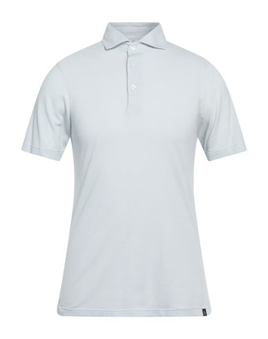 Gran Sasso Man Polo Shirt Sky Blue Size 38 Cotton