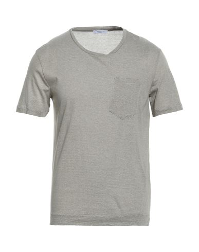Boglioli Man T-shirt Khaki Size M Cotton In Beige