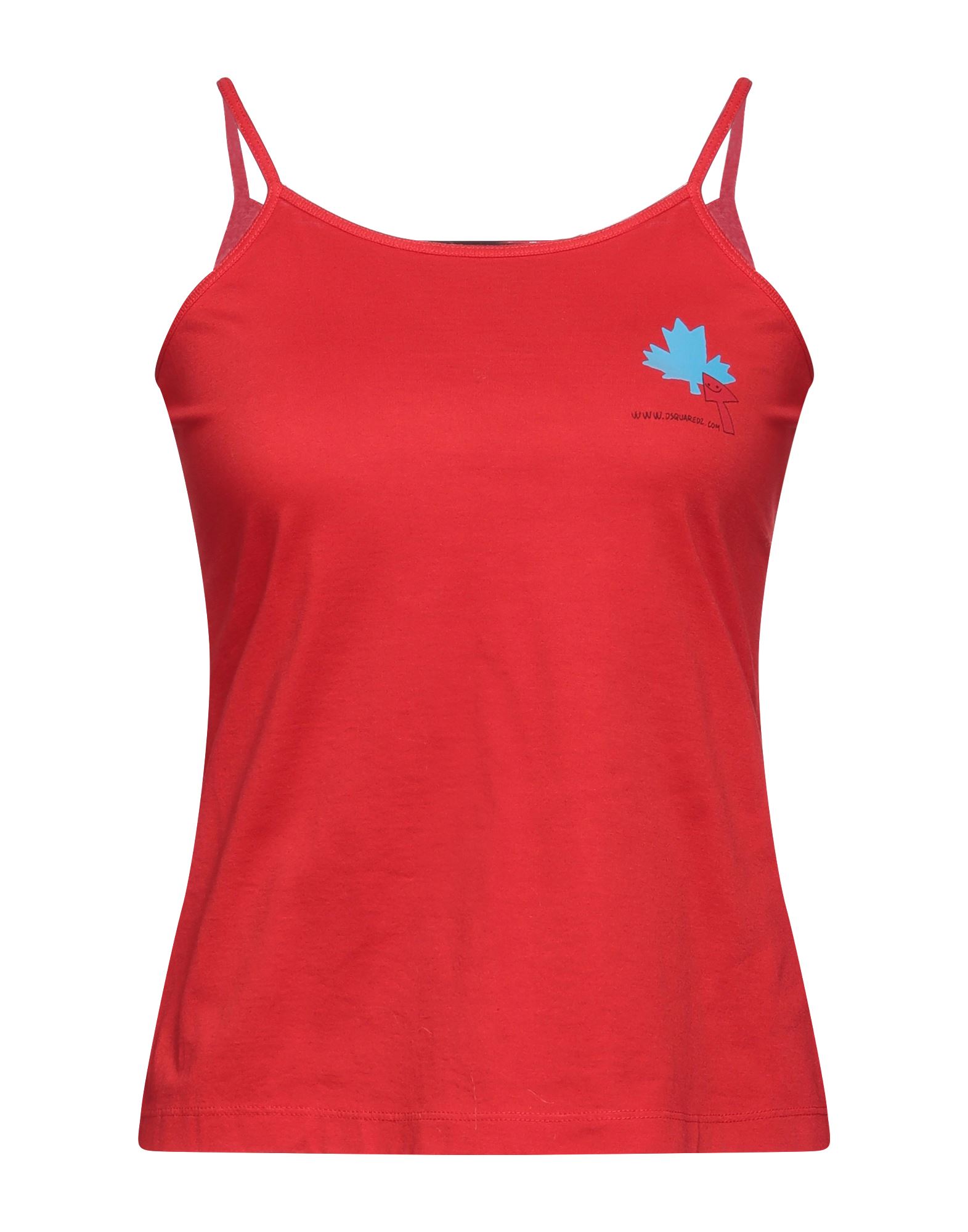 Dsquared2 Tank Tops In Red
