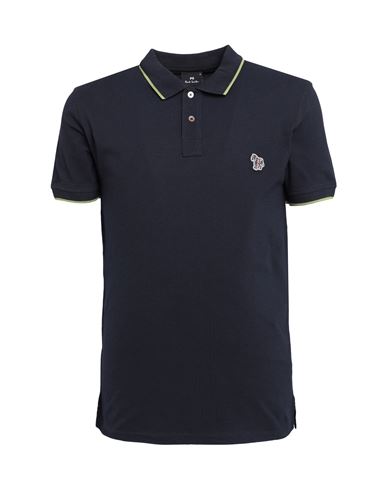 Ps By Paul Smith Ps Paul Smith Man Polo Shirt Midnight Blue Size Xl Organic Cotton