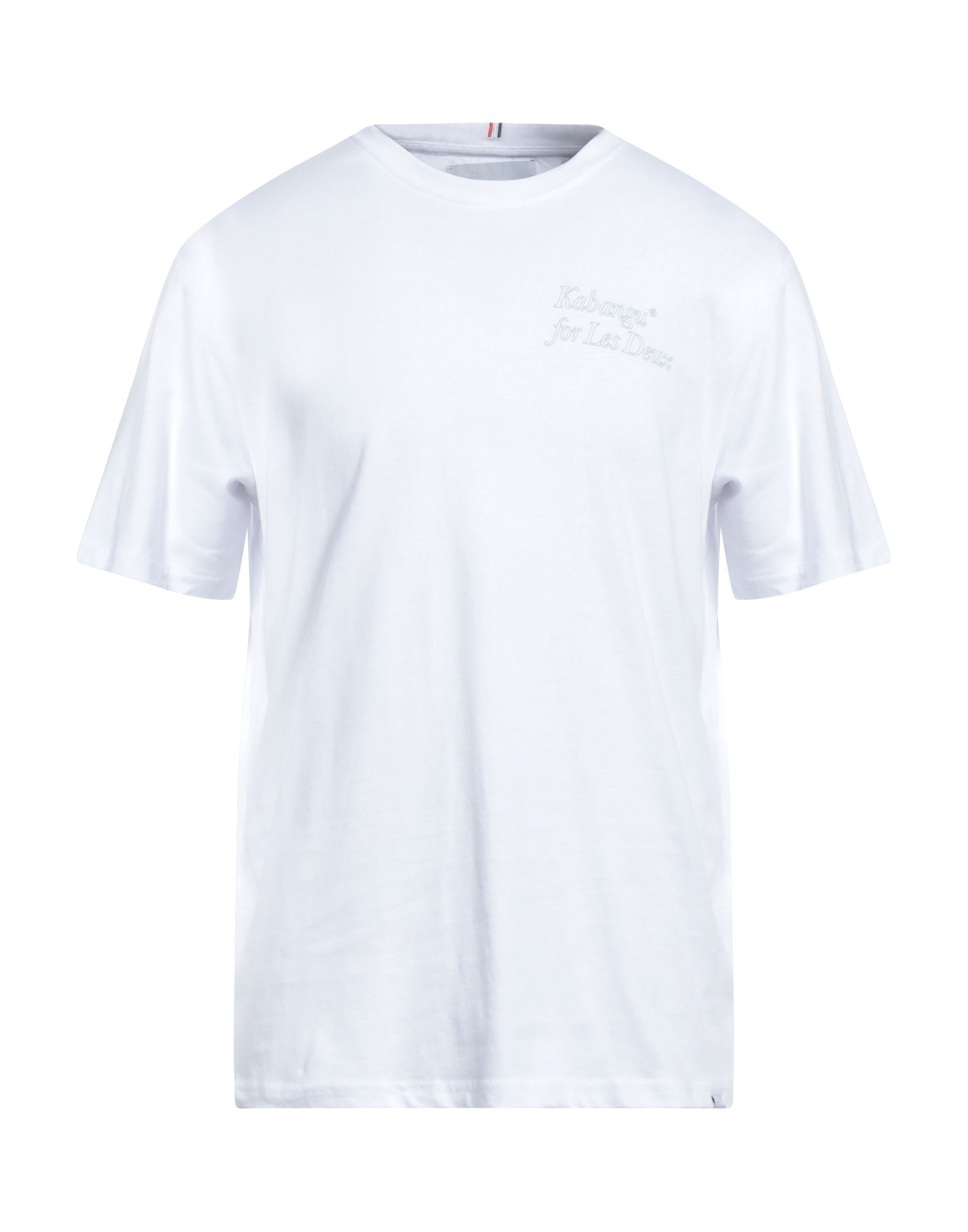 Shop Les Deux Man T-shirt White Size L Cotton