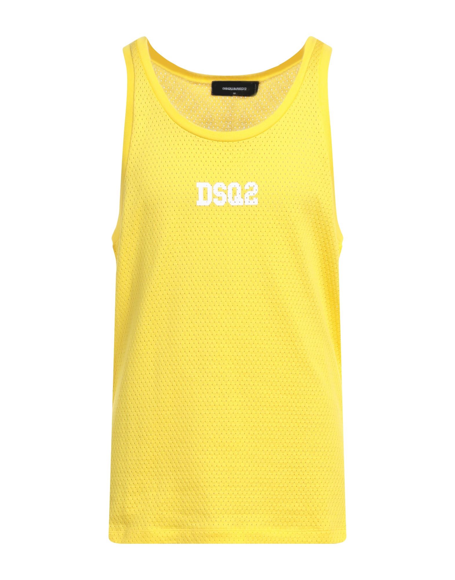 Dsquared2 Tank Tops In Yellow