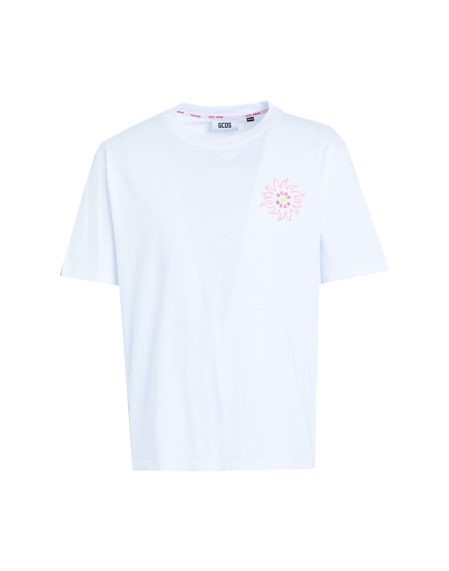 Shop Gcds Man T-shirt White Size Xxl Cotton