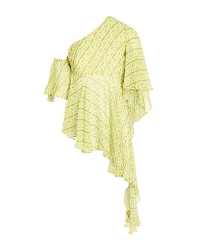 W Les Femmes By Babylon Woman Top Lime Green Size 4 Polyamide In Green