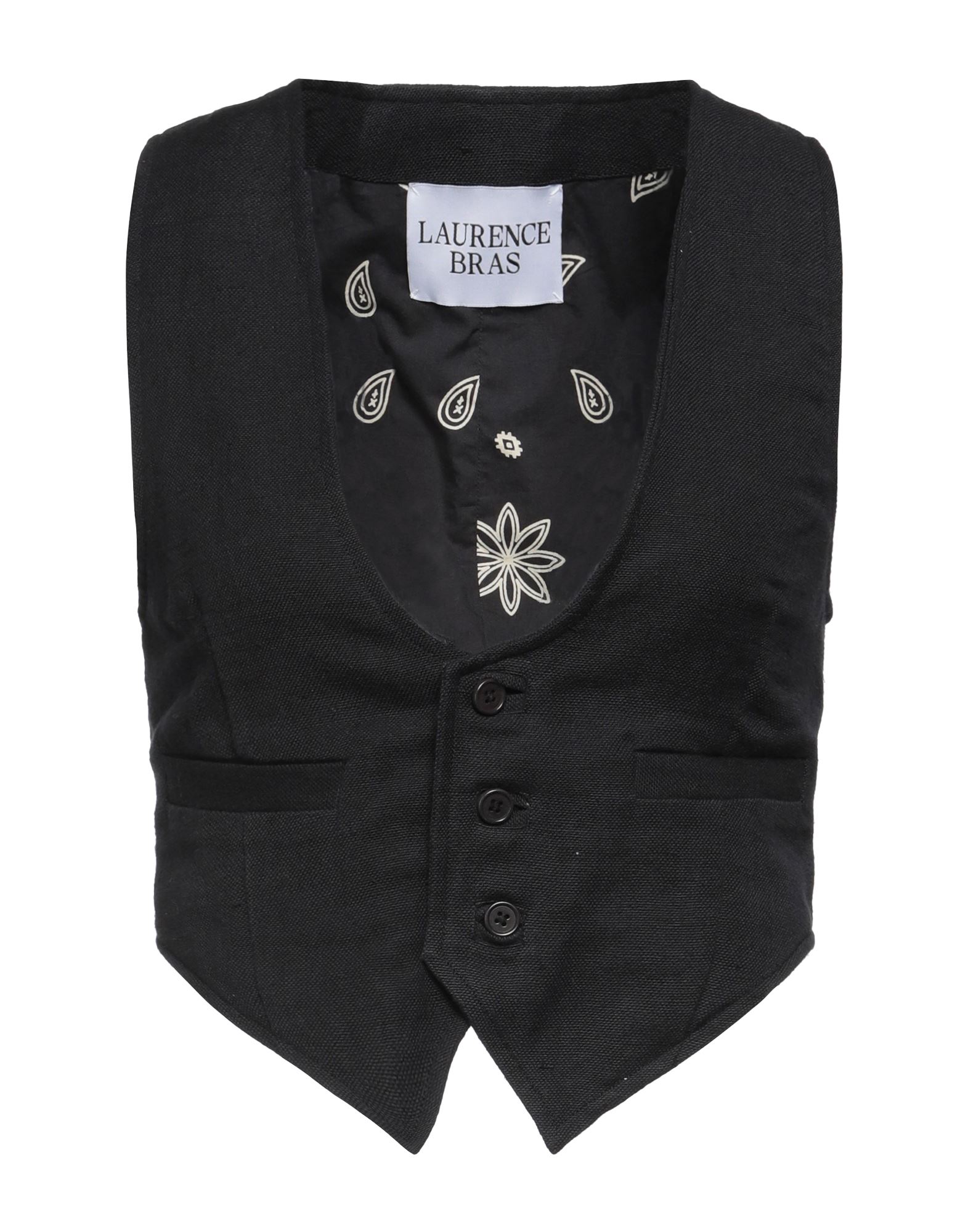 Laurence Bras Vest - Black Jackets, Clothing - WLCBS20470