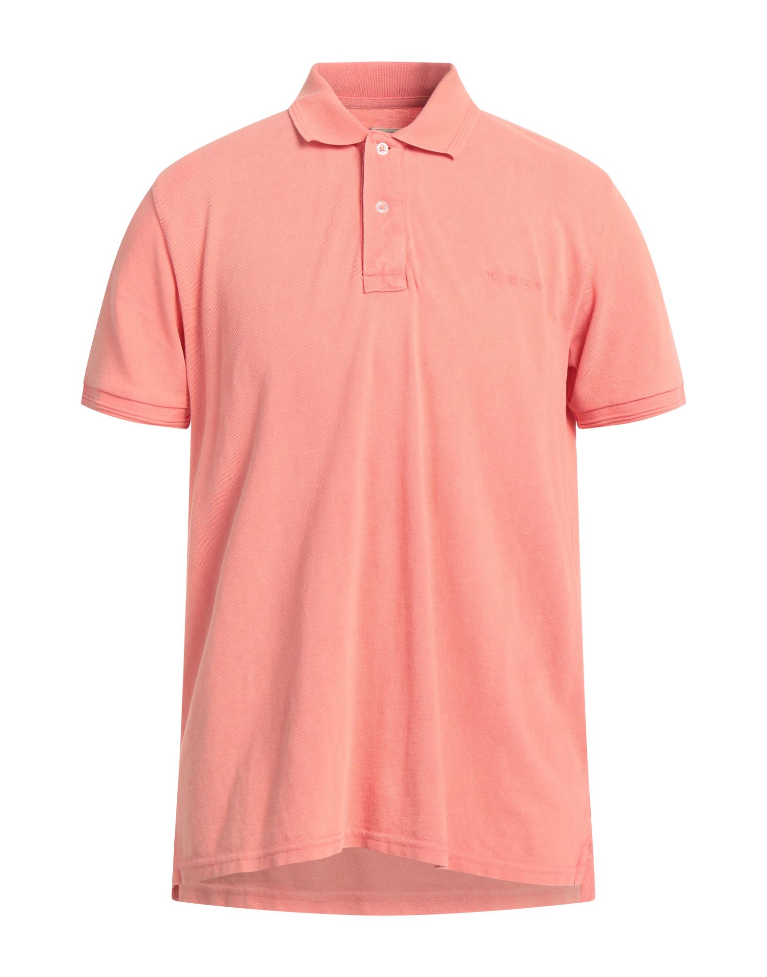Roy Rogers Roÿ Roger's Man Polo Shirt Salmon Pink Size S Cotton