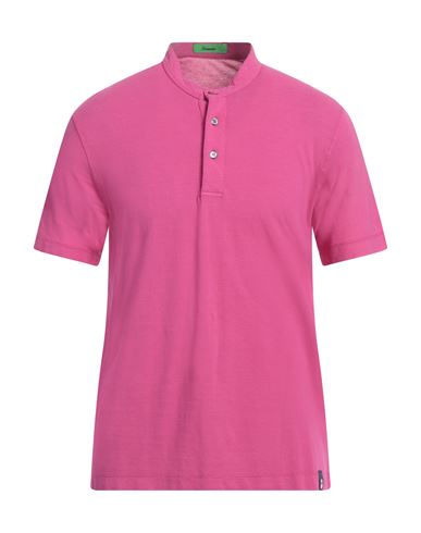 Shop Drumohr Man T-shirt Fuchsia Size L Cotton In Pink