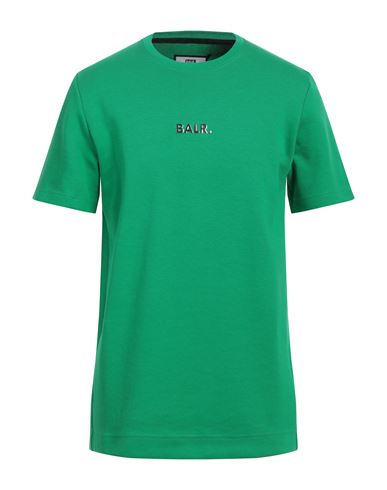 Balr. Man T-shirt Green Size M Cotton, Polyester