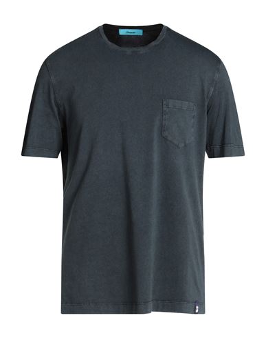 Drumohr Man T-shirt Blue Size L Cotton
