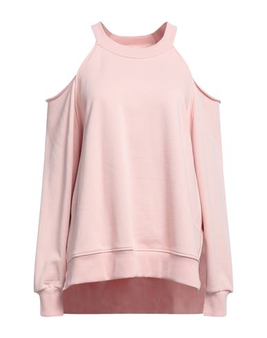 Attic And Barn Woman Sweatshirt Blush Size Xs Cotton In Pink