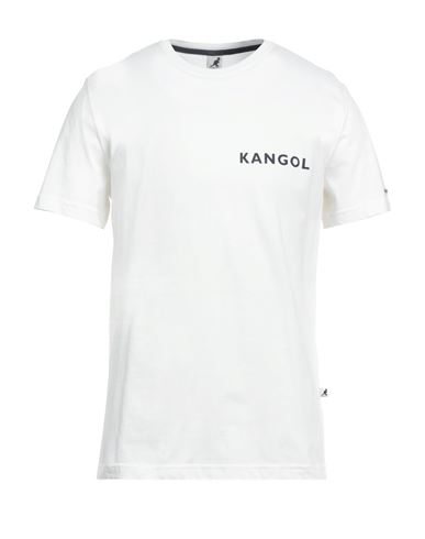 Kangol Man T-shirt Off White Size S Cotton