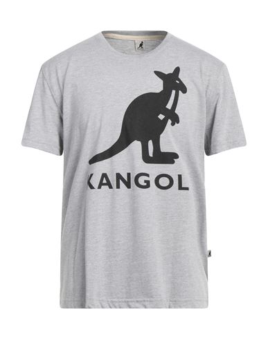 Kangol Man T-shirt Light Grey Size S Cotton