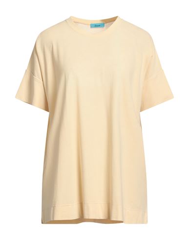 Drumohr Woman T-shirt Light Yellow Size S Cotton