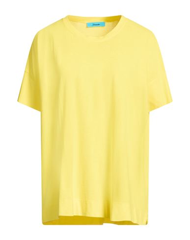 Drumohr Woman T-shirt Yellow Size L Cotton