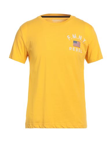 Fred Mello Man T-shirt Yellow Size M Cotton